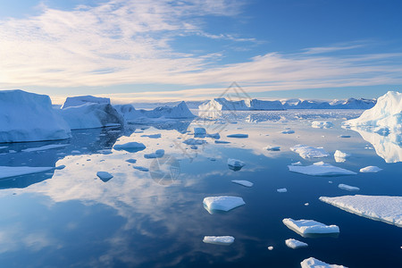 格陵兰岛海洋冰川图片