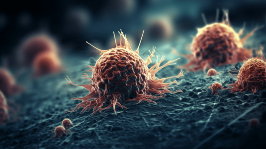 癌细胞分裂背景图片