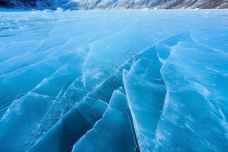 冬季的冰面图片