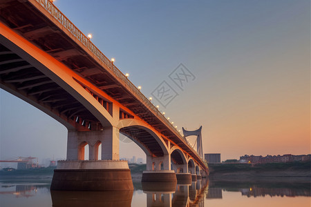 嘉陵江的千思门大桥图片
