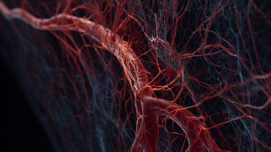 血管内部心脑血管蓝色高清图片