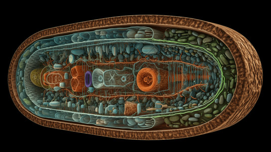科学像素细胞器内部设计图片