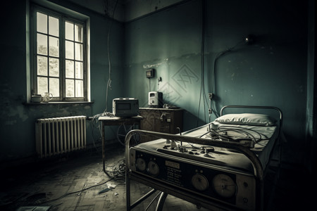 废弃的病房图片