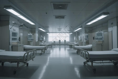 空虚的病房背景图片