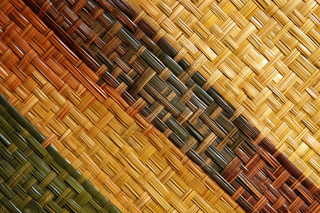 竹编制品稻草装饰材料设计图片