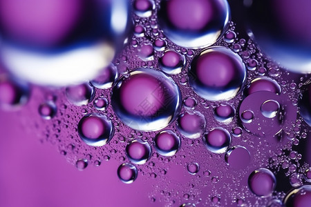 紫罗兰气泡背景图片