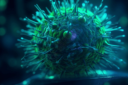 细胞病毒的转化背景图片