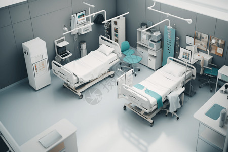 无菌病房有医疗设备的房间设计图片