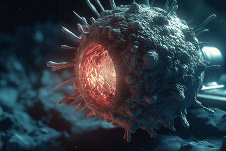 有害的病毒细胞图片