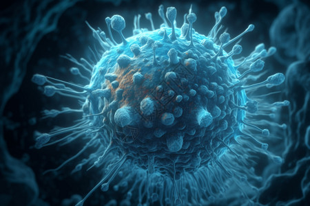 3D病毒生命周期图片