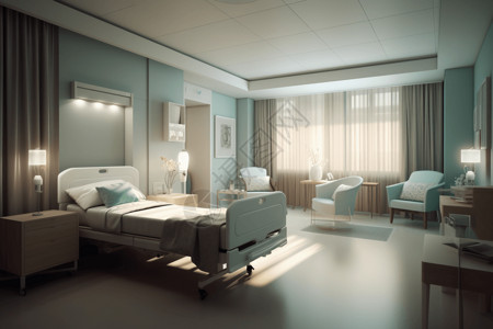 无菌病房苍白的房间设计图片
