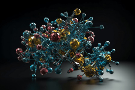 分子的结构背景图片