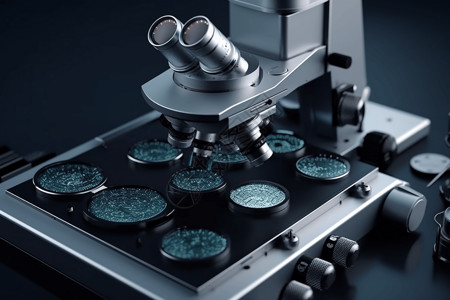 细胞模型显微镜背景图片