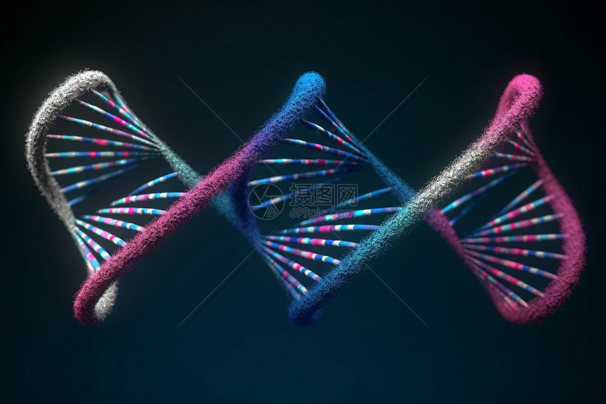 螺旋DNA视图图片