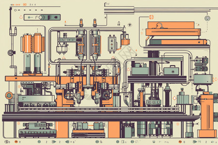机器装配图背景图片