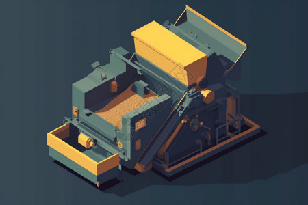 碎纸机碎纸机文件自动化工业碎纸机插画