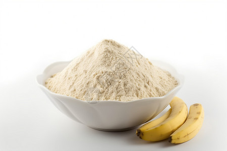 香蕉制作的面粉高清图片