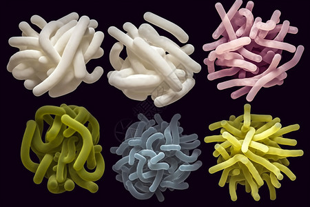 益生菌背景益生菌的蠕动设计图片