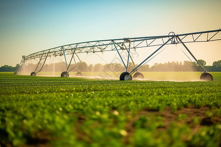 现代科技农业农业灌溉喷雾器背景