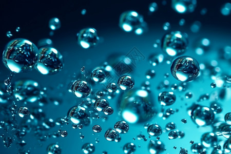 水滴下落蓝色水滴背景设计图片