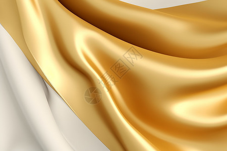 纺织金色质感绸缎设计图片