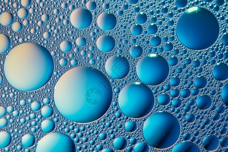 抽象蓝色气泡背景图片