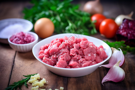猪肉粒荤菜猪肉粒高清图片