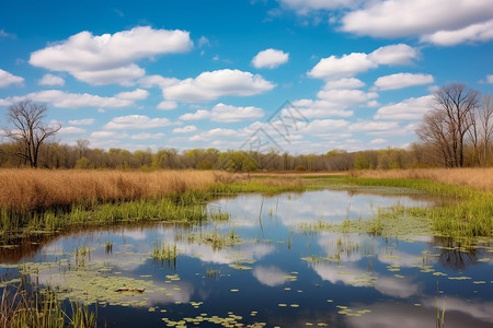 湿地保护公园高清图片