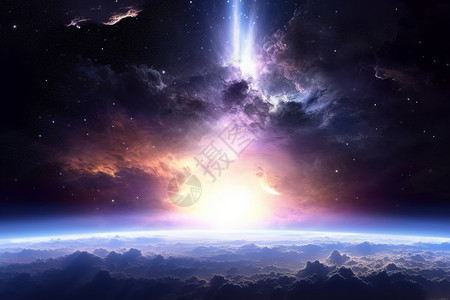 仙女座星云背景图片