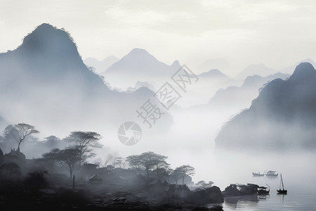 中国风仙境图片