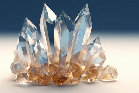 透明石英透明矿物质设计图片