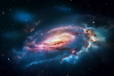 科幻银河系背景图片