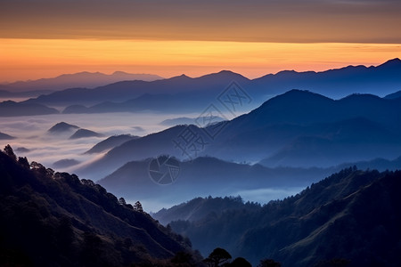 山谷的风景背景图片