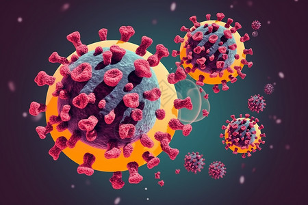 病毒细胞组织背景图片