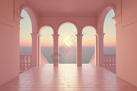 栏杆大海梦幻的公寓设计图片