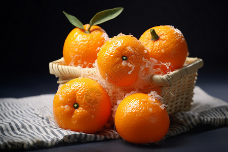 霉变的橘子水果丑陋高清图片