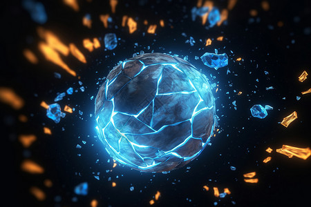 粒子旋转爆炸抽象艺术粒子爆炸设计图片