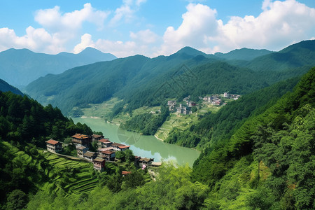 美丽河山壮丽的河山背景