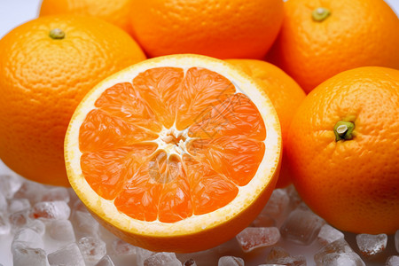 冰糖橙水果背景图片