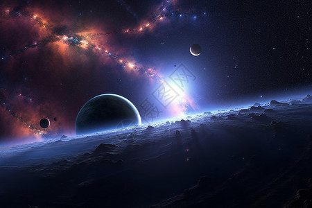 天文学太阳系背景图片