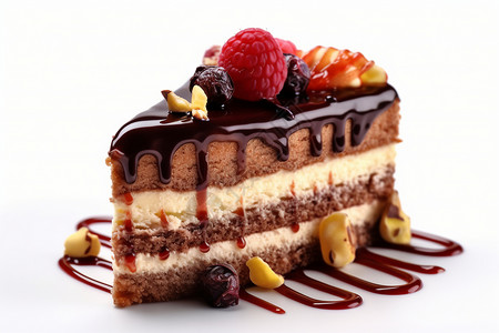 一个巧克力甜点蛋糕图片