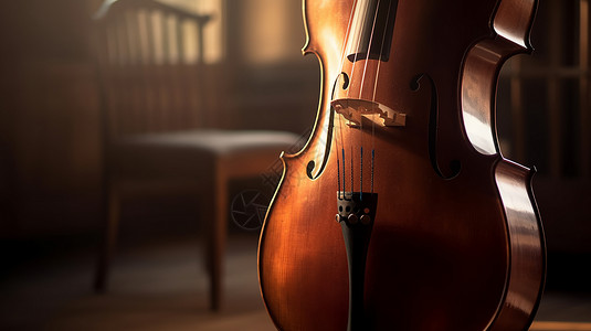 优雅的大提琴背景图片