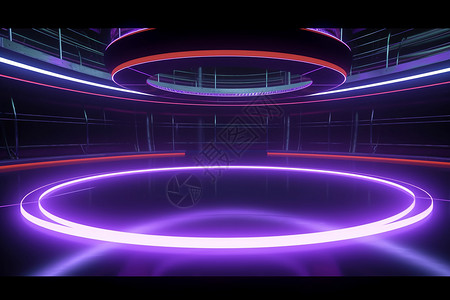 紫色灯光竞技平台图片