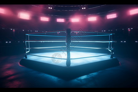 拳击格斗未来派格斗竞技场设计图片