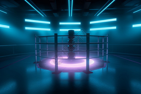 拳击格斗未来派竞技场设计图片
