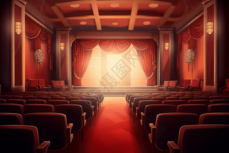 电影院礼堂的座位图片