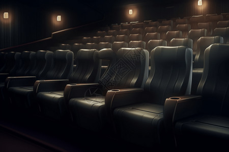 黑暗剧院的座位背景图片