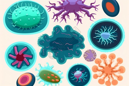 微观大细胞细菌病毒插图图片