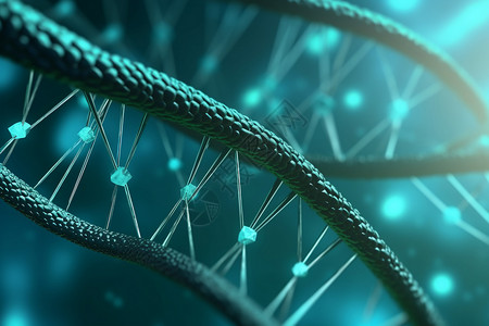 DNA链3D概念图图片