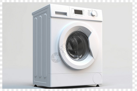 全自动白色洗衣机背景图片
